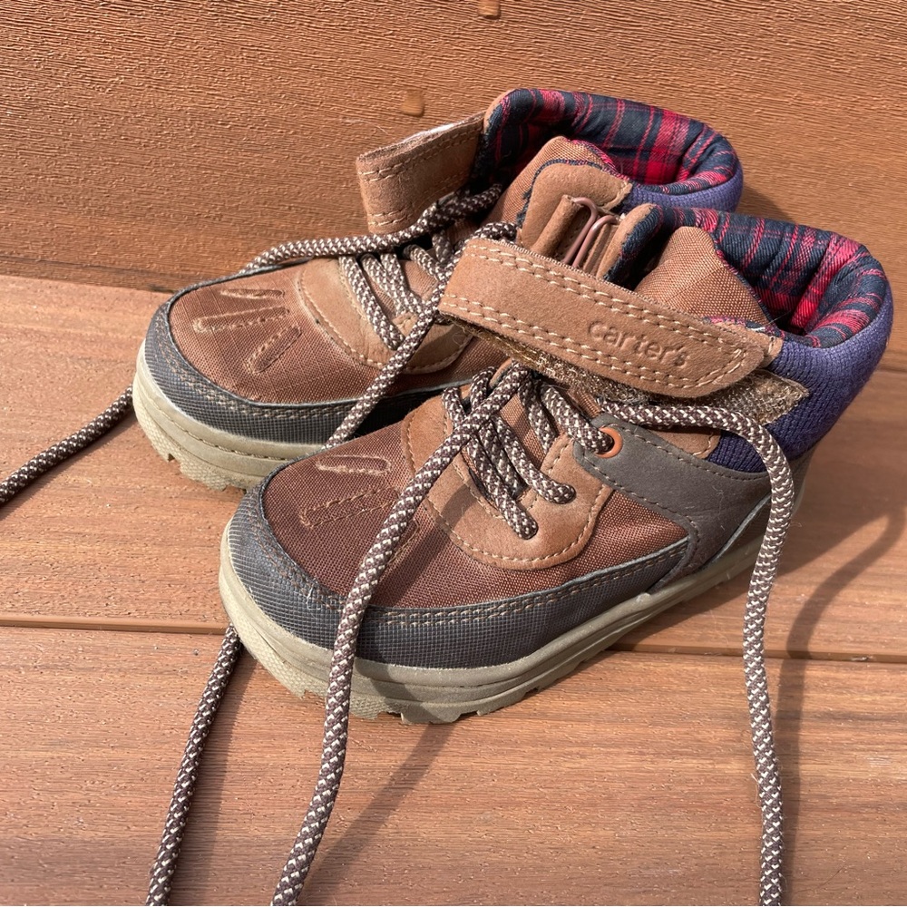 Carter's Brown and Gray Kids Boots